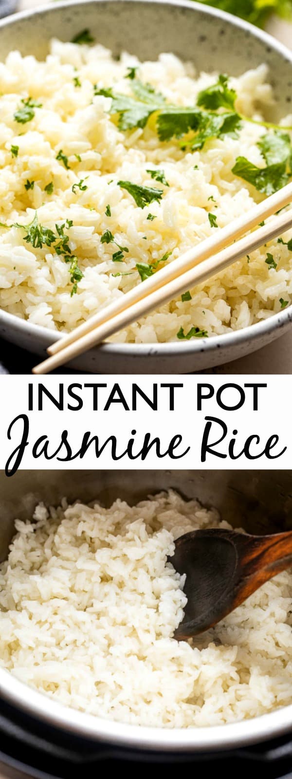 Instant Pot Jasmine Rice long pinterest image