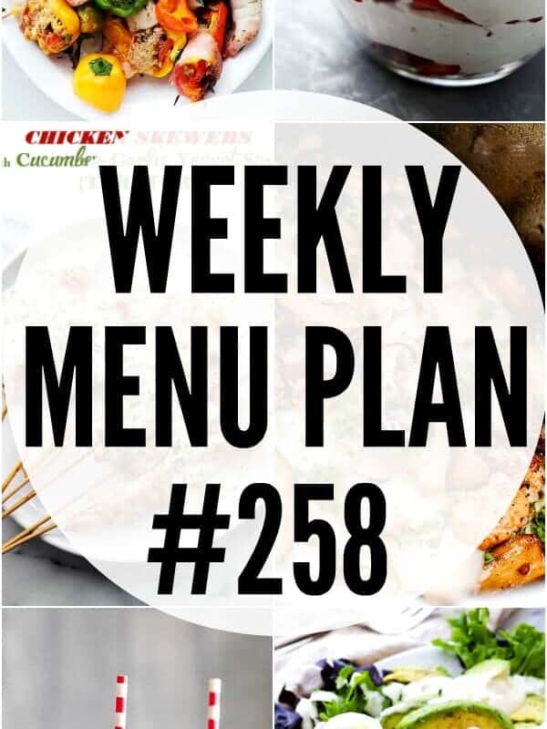 WEEKLY MENU PLAN (#258) PINTEREST IMAGE