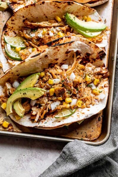 Instant Pot Chicken Carnitas Tacos | Diethood