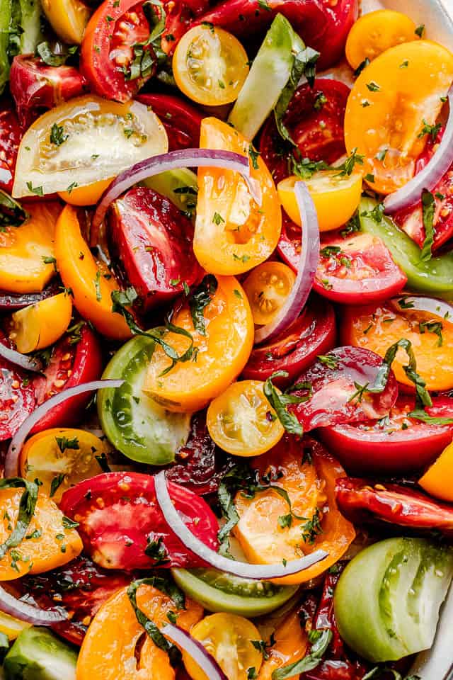 Heirloom Tomato Salad Recipe Healthy Summer Salad Idea