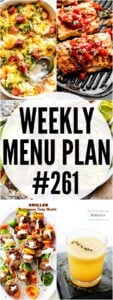 WEEKLY MENU PLAN 261 PINTEREST IMAGE