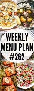 WEEKLY MENU PLAN (#262) PINTEREST IMAGE