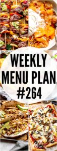 WEEKLY MENU PLAN (#264) pinterest image