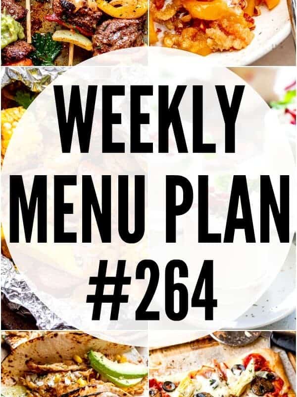 WEEKLY MENU PLAN (#264) pinterest image