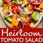 Heirloom Tomato Salad long pinterest image