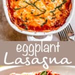 Eggplant Lasagna Long Pinterest Image