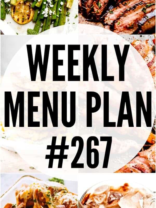 WEEKLY MENU PLAN (#267) pinterest image