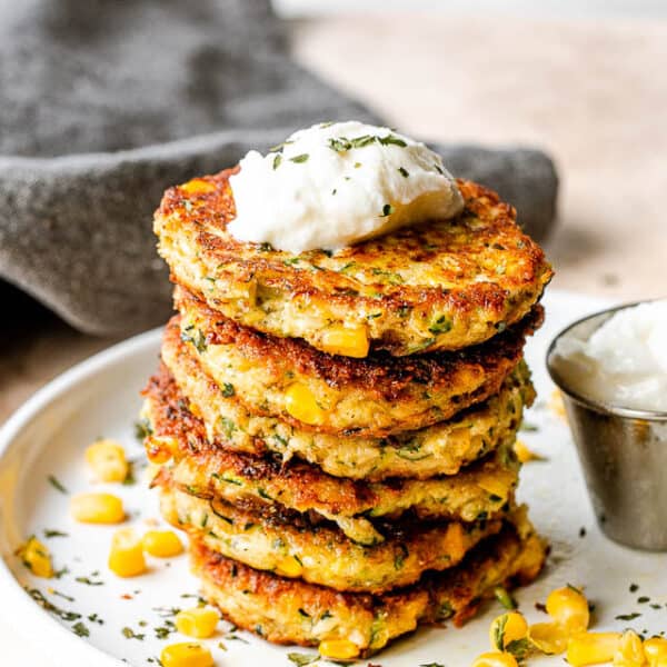 Crispy Air Fryer Zucchini Corn Fritters Recipe | Diethood