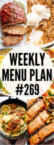 WEEKLY MENU PLAN (#269) collage pinterest image