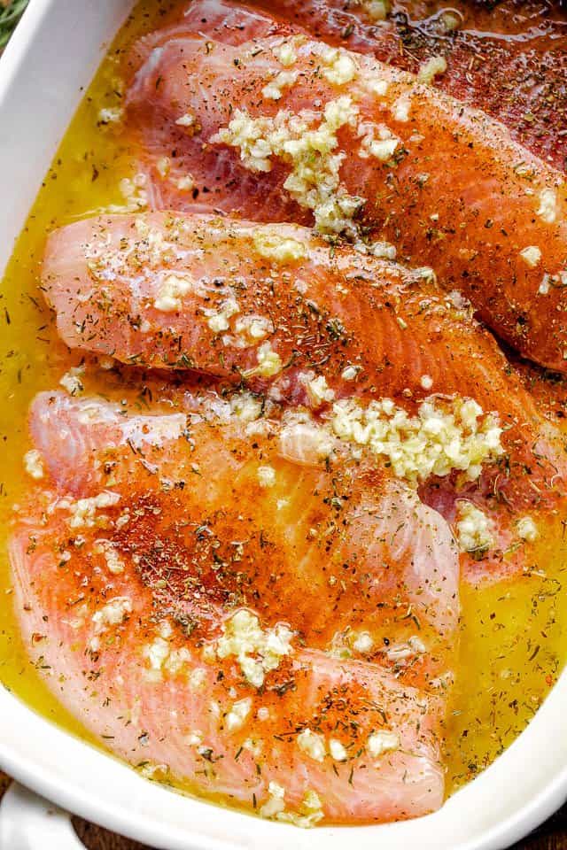 Garlic Butter Oven Baked Tilapia Recipe | Diethood