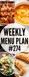 WEEKLY MENU PLAN (#274) COLLAGE PIN