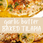 Garlic Butter Baked Tilapia pinterest image