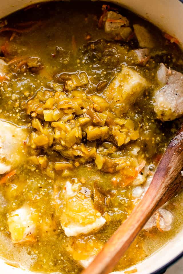 Slow Cooker Pork Chile Verde Recipe | Diethood