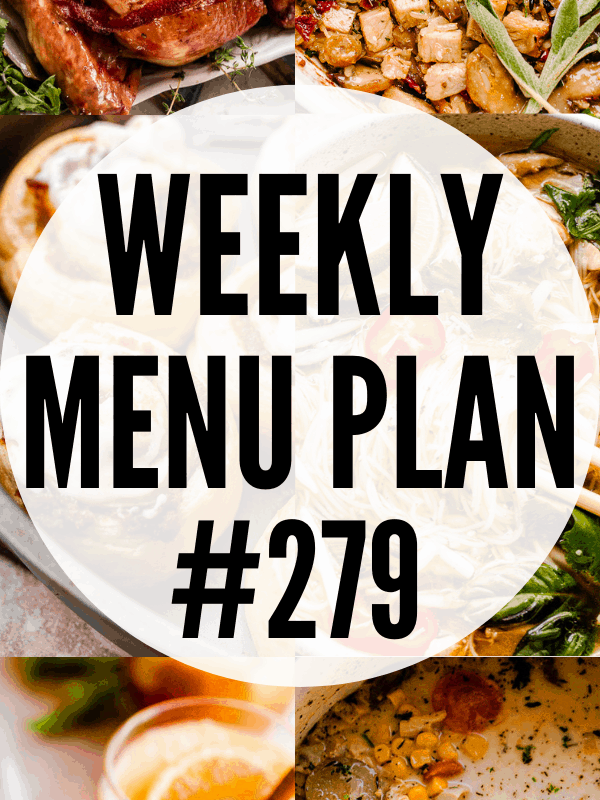 WEEKLY MENU PLAN (#279) collage pinterest image