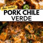 Pork chile verde Pinterest image.