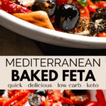 Baked Feta two picture collage pin image