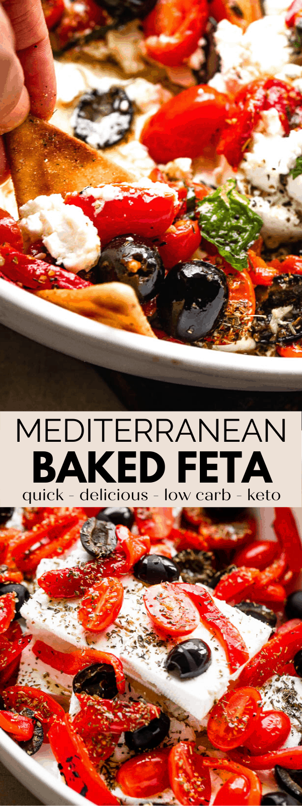 Mediterranean Baked Feta Recipe | The Best Cheesy Appetizer Dip