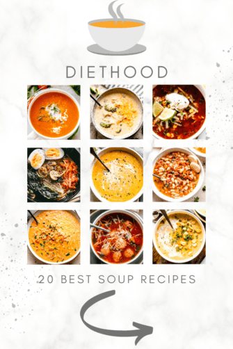 20 BEST SOUP RECIPES collage pin