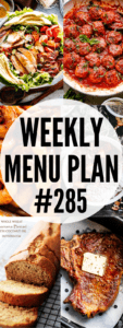 WEEKLY MENU PLAN #285 collage pin