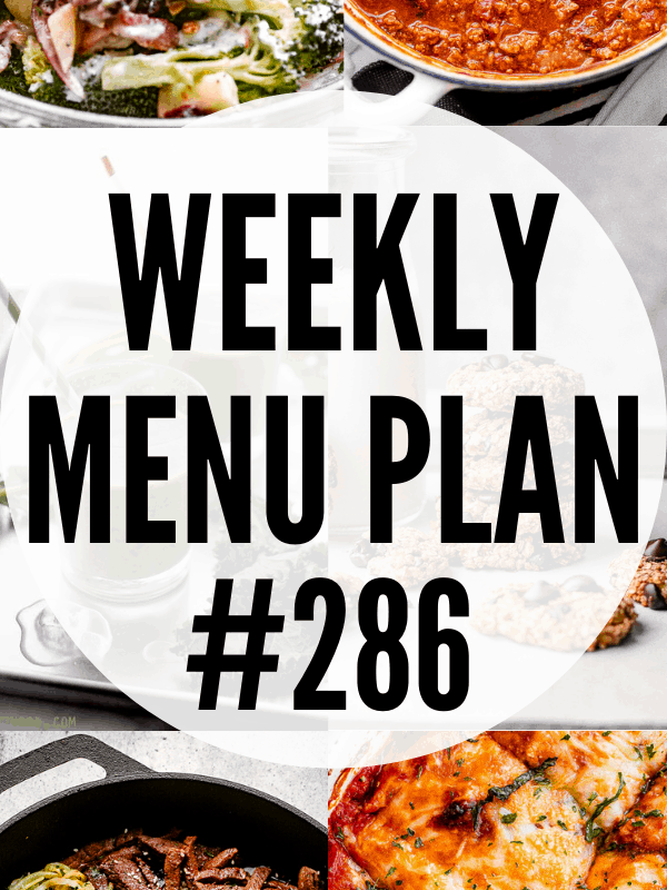 WEEKLY MENU PLAN #286 collage PIN