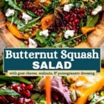 Butternut squash salad Pinterest image.
