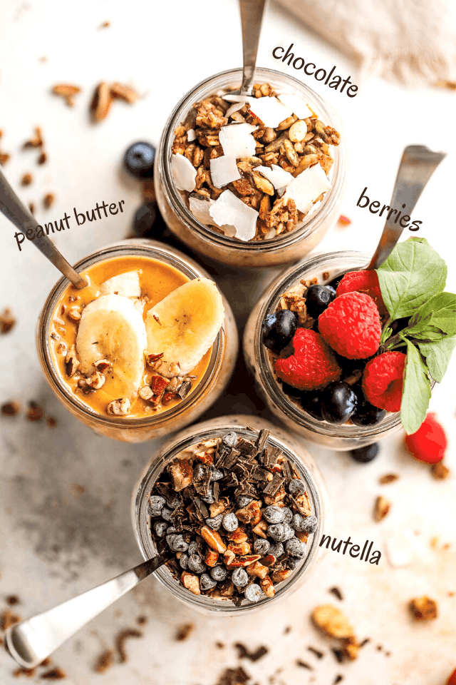 Healthy Overnight Oats (10+ Flavors!)