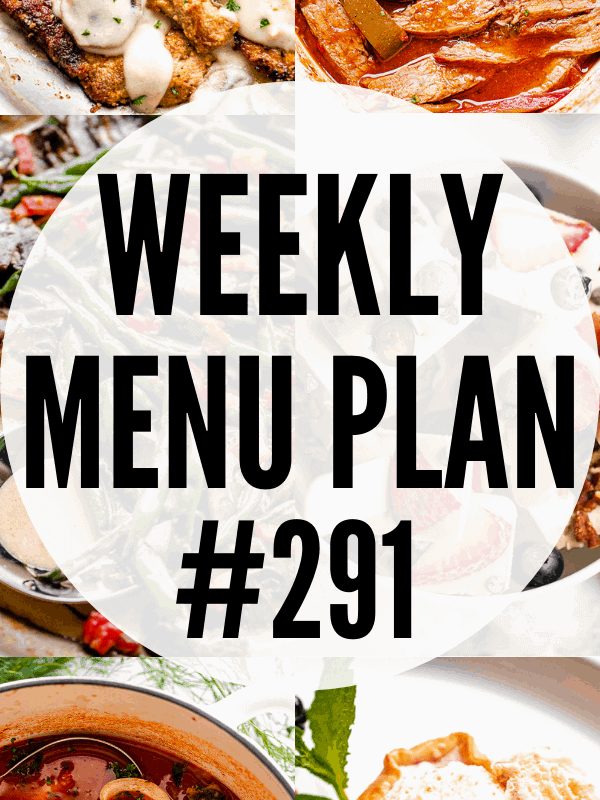 WEEKLY MENU PLAN 291 collage pin