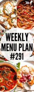 WEEKLY MENU PLAN 291 collage pin