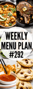 WEEKLY MENU PLAN 292 collage pin