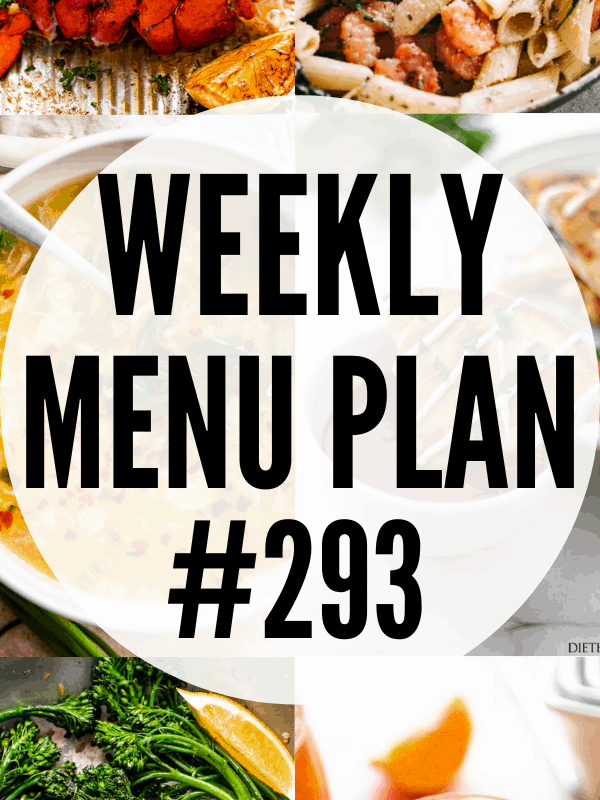 WEEKLY MENU PLAN 293 collage pin