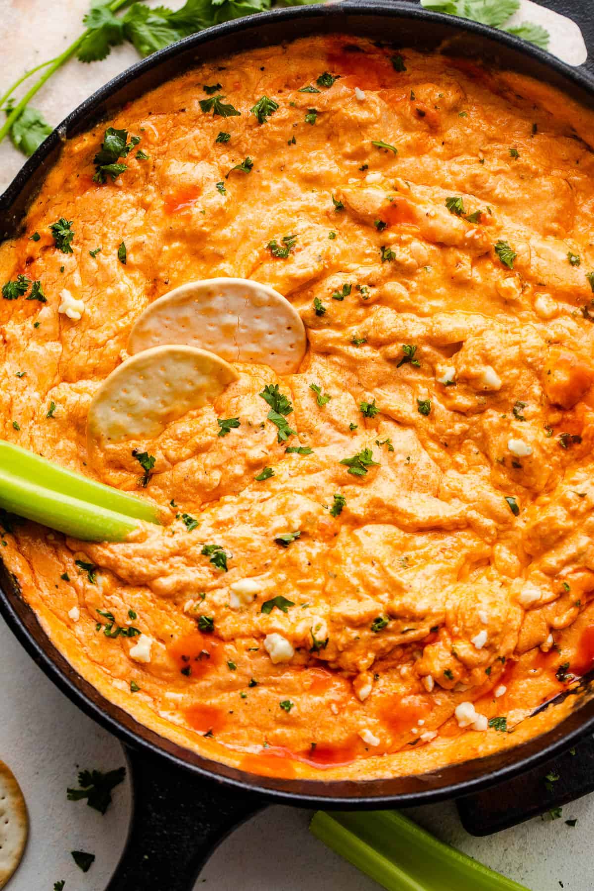 Crockpot Buffalo Chicken Dip