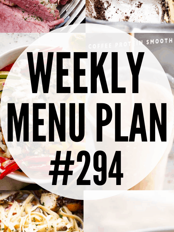 WEEKLY MENU PLAN 294 collage pin