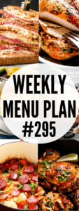 WEEKLY MENU PLAN (#295) picture collage pin