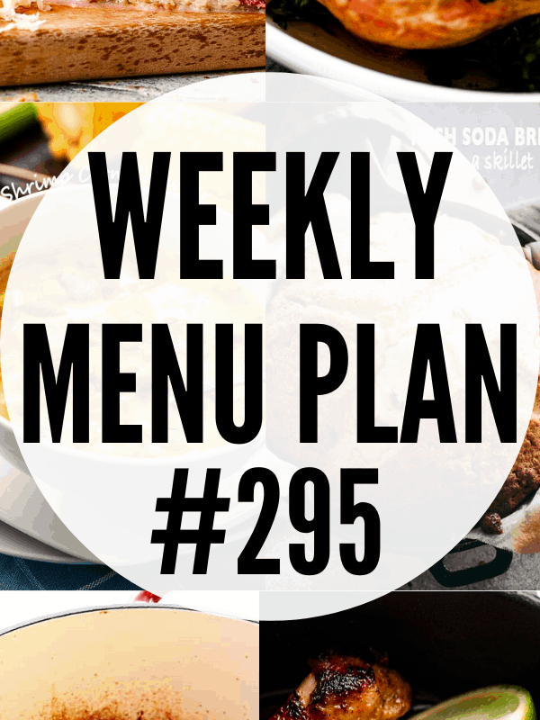 WEEKLY MENU PLAN (#295) picture collage pin