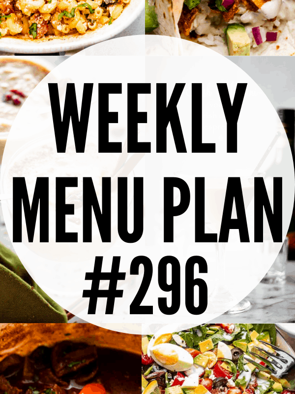 WEEKLY MENU PLAN (#296) collage pin