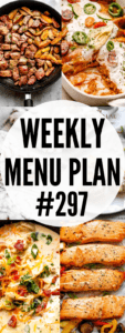 WEEKLY MENU PLAN (#297) collage pin