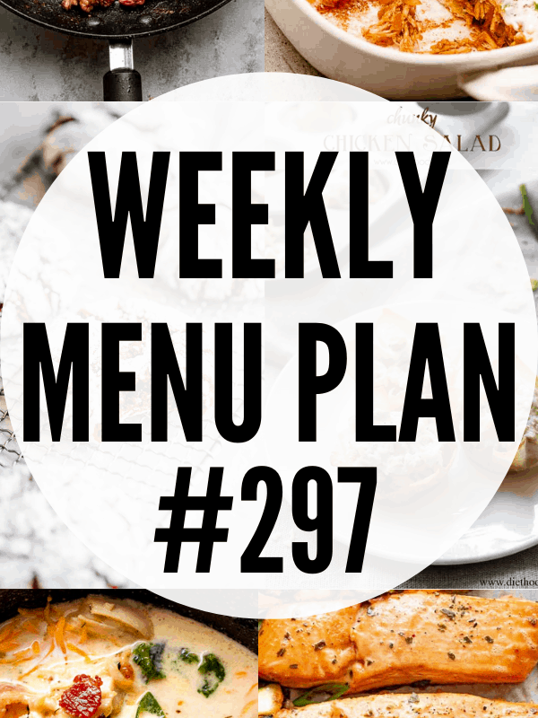 WEEKLY MENU PLAN (#297) collage pin