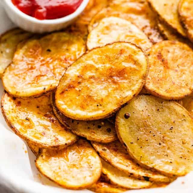 Air Fryer Potato Chips | Diethood