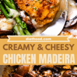 chicken madeira two picture collage pin
