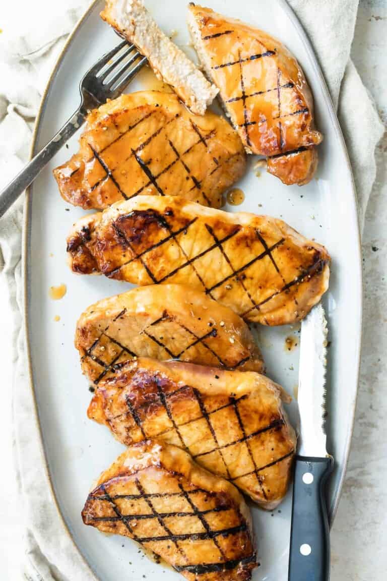 marinated pork chops