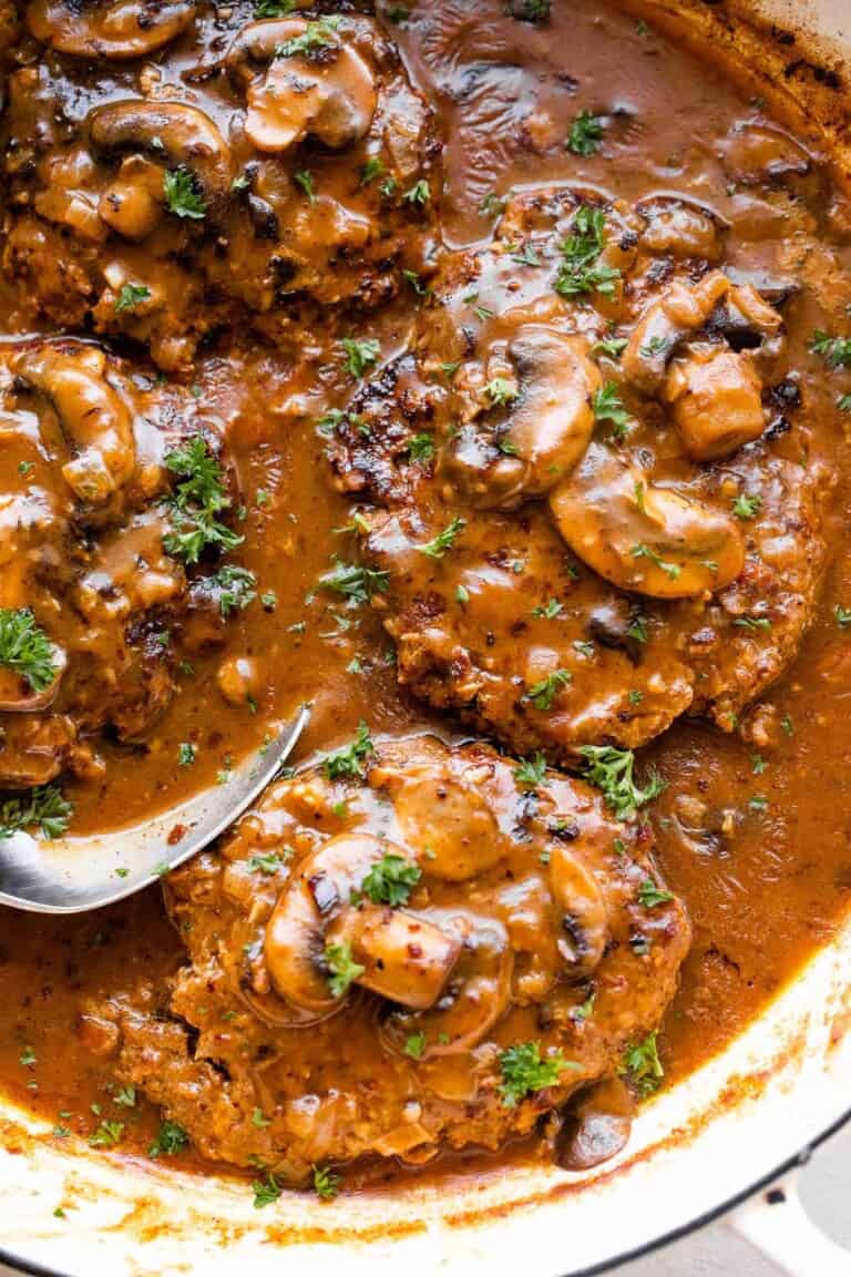Salisbury Steak with Mushroom Gravy | Diethood