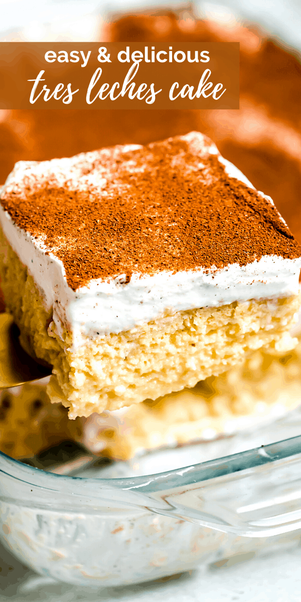 Slice of Tres Leches Cake