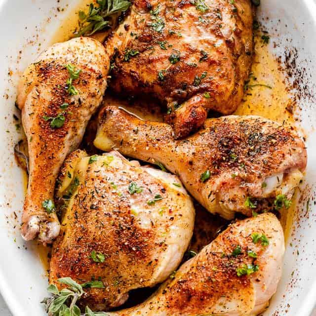 Tender & Juicy Oven Roasted Chicken Pieces | Diethood