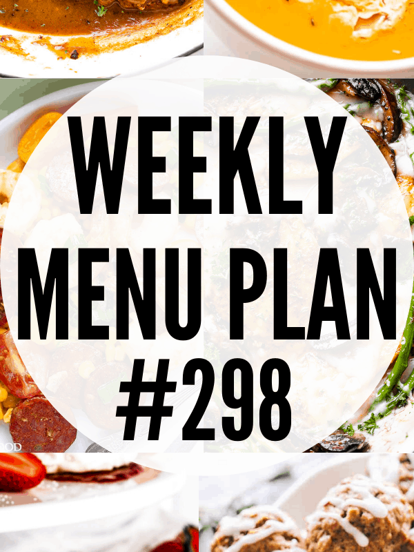 WEEKLY MENU PLAN (#297) collage pin