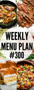 WEEKLY MENU PLAN #233 COLLAGE PIN