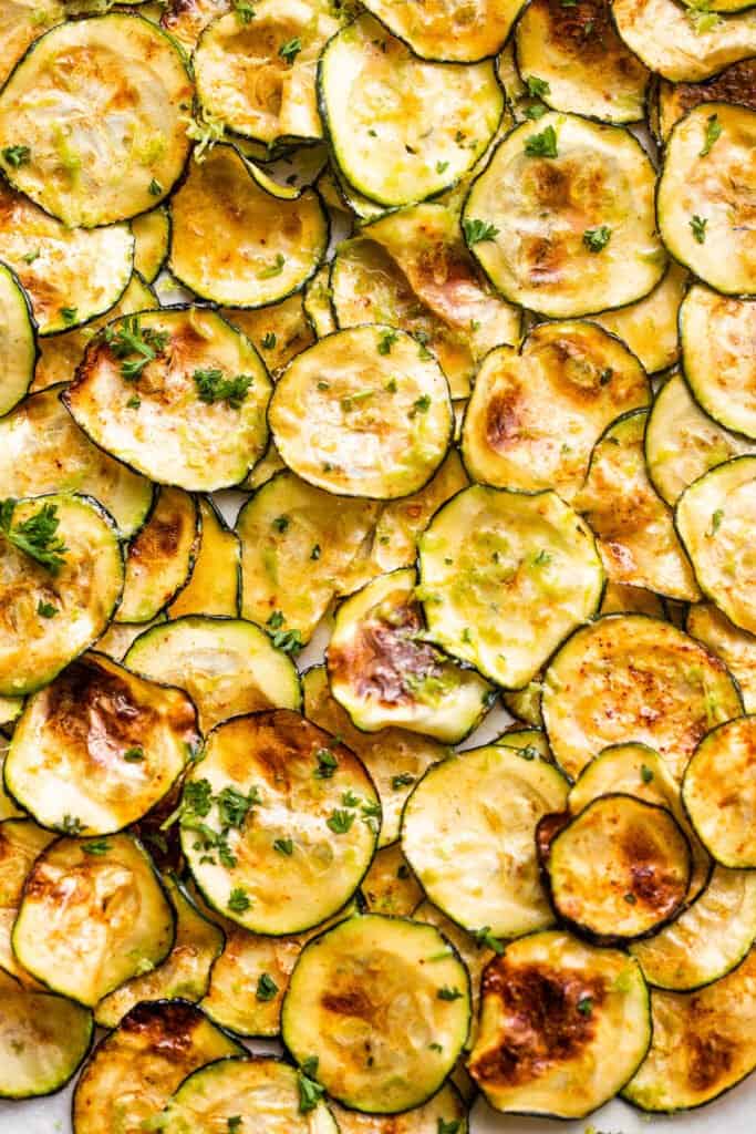 Air Fryer Zucchini Crisps {Flavored with Chipotle & Lime} | Diethood