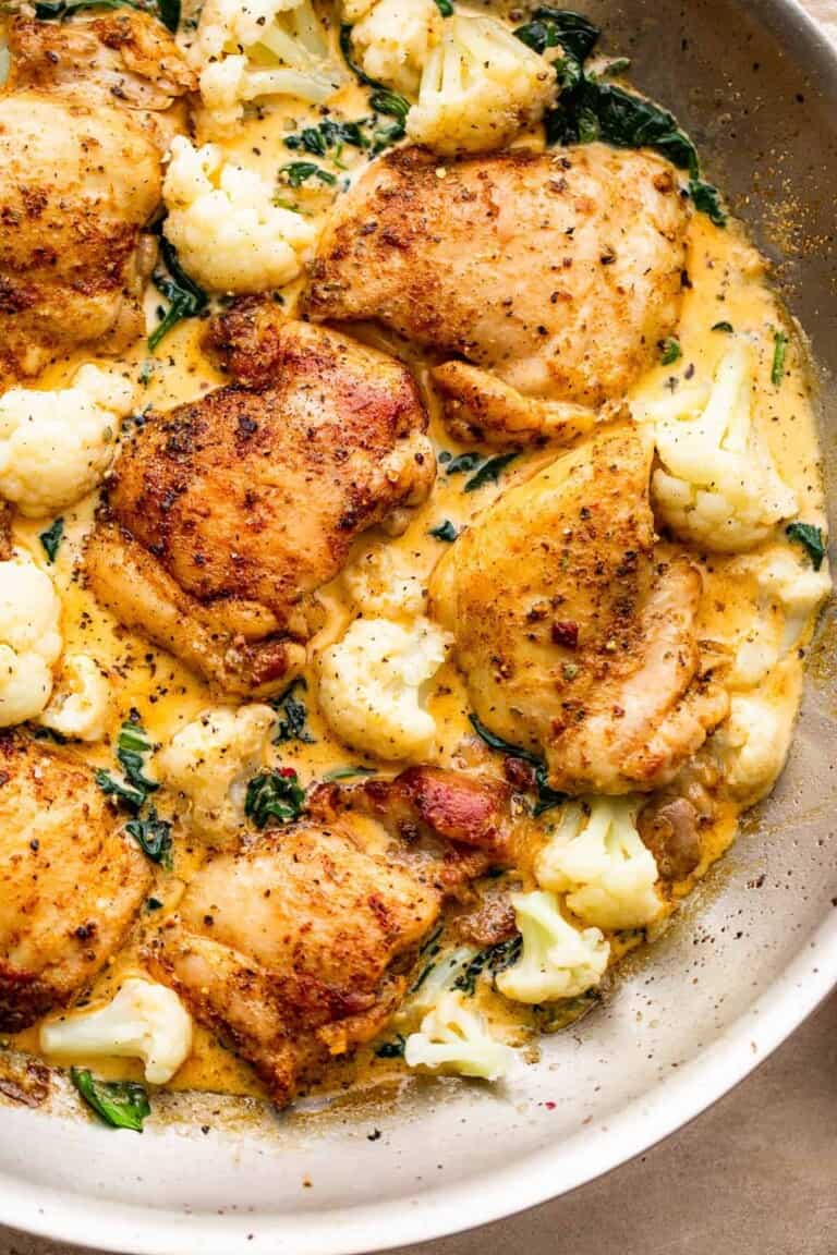 Creamy Chicken And Cauliflower Recipe Diethood 9646