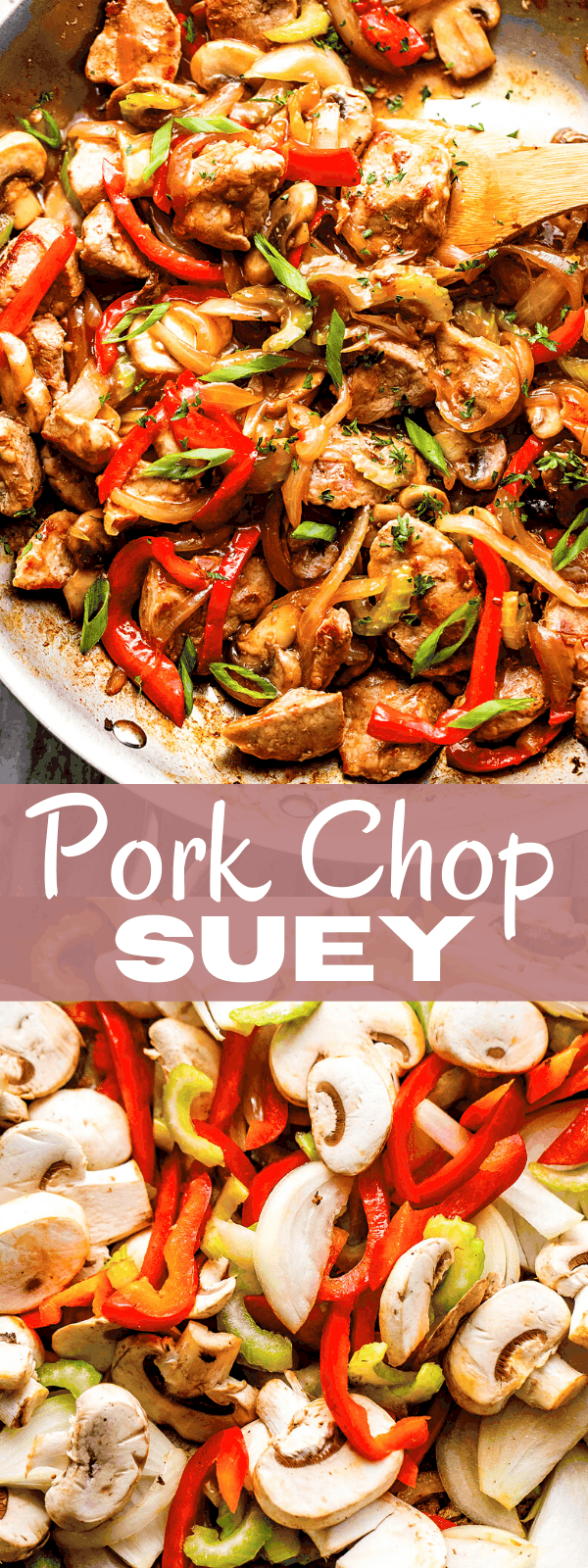 ground pork chop suey