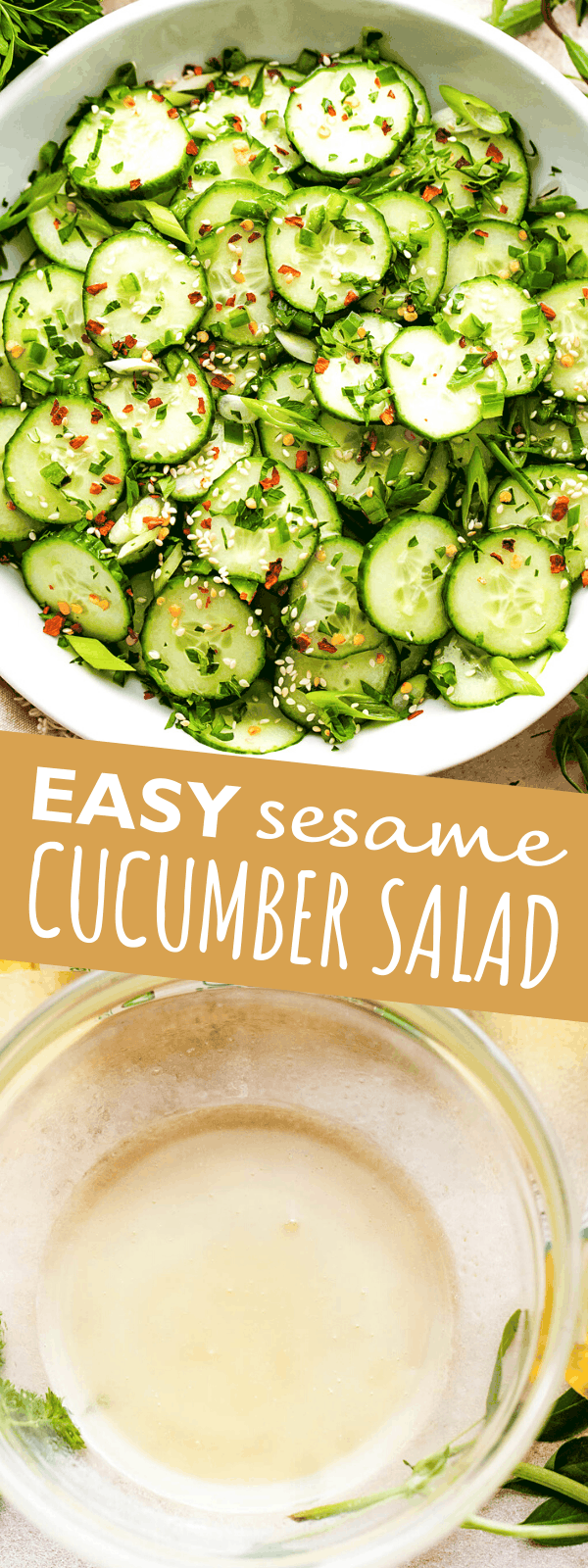 Easy Sesame Cucumber Salad for Summer | Diethood