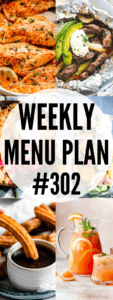 WEEKLY MENU PLAN (#302) collage pin